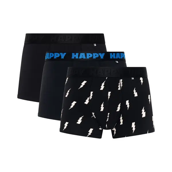Happy Socks, Herren, Unterhosen, 3-Pack Black And White Short Boxers, Mehrfarbig, (S, 3er Pack) thumbnail