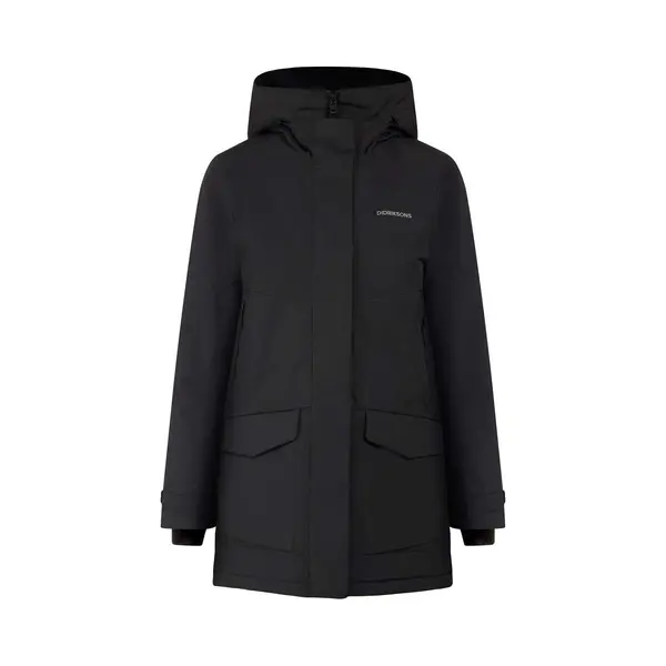 Didriksons Frida 7 - Damen Parka, Größe, 38, Farbe, black thumbnail