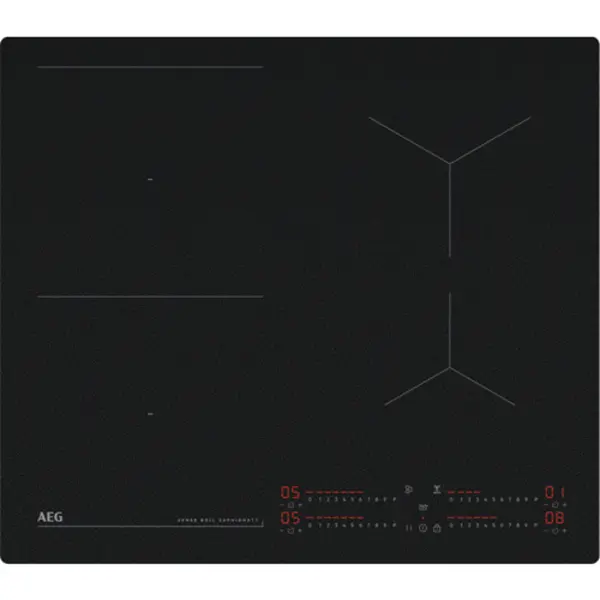 Aeg TI64IB1FIZ Schwarz Integriert 60 cm Zonen-Induktionskochfeld 4 Zone(n) thumbnail