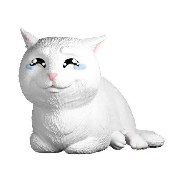 Youtooz Meme, Crying Cat 3 Inch Figure Beeld thumbnail
