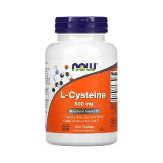 Now Foods L Cysteine Antioxidant 500mg Daily Wellness Support Tablets - 100 Tablets