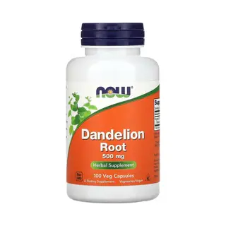 Now Foods Dandelion Root Liver Wellness 500mg Capsules - 100 Vegan Capsules