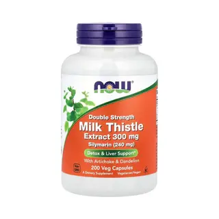 Now Foods Milk Thistle + Artichoke + Dandelion Liver Health 300 Mg - 200 Vegan Capsules