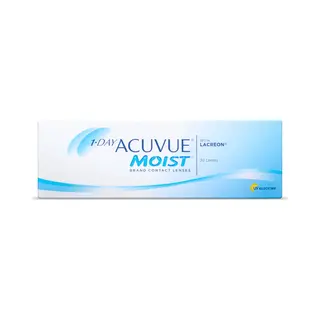 Acuvue Moist 1-Day Tageskontaktlinsen Für Empfindliche Augen & Allergiker – Tageskontaktlinsen Mit 0.5 Dpt Und Bc 9 – Uv Schutz Und Komfortables