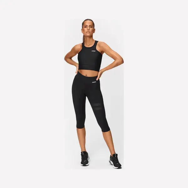 Stronger - Signature Capri - 3/4 Trainingslegging Dames - Zwart thumbnail