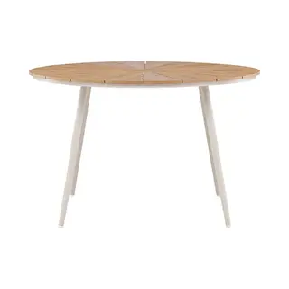 Hioshop San Vito Tuintafel Ø120cm Beige.