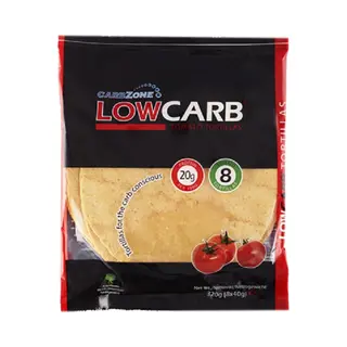 CarbZone Low Carb Tomato Tortillas - Wraps Voor Low Carb Dieet - 4 Gram Koolhydraten