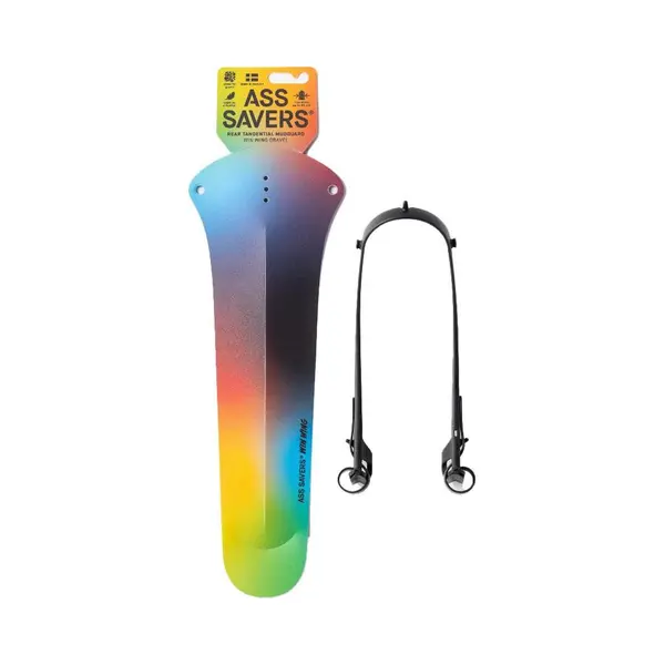 Ass Savers Win Wing 2 Gravel - Spektrum, Hinterradschutzblech Für Gravelbikes Mit Schwarzem Querlenker, Reifenbreiten Bis 60 Mm, Ultraleicht, Zum thumbnail