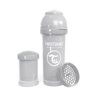 Twistshake Anti-Kolik-Babyflasche, Pastellgrau, 260 Ml