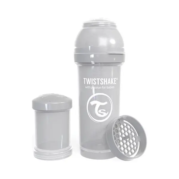Twistshake Anti-Kolik-Babyflasche, Pastellgrau, 260 Ml thumbnail
