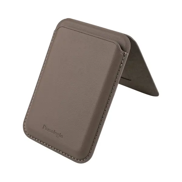 Pomologic Magsafe Card Portemonnee Stand – Ingebouwde Standaard Voor Handsfree Kijken – Sterke Magneten Voor Veilige Bevestiging – Ruimte Voor thumbnail