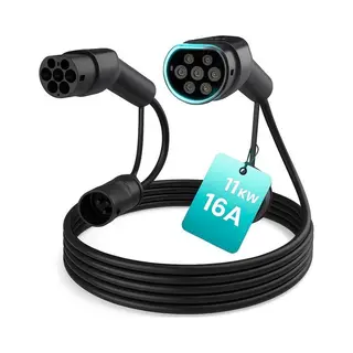 Merkloos Sekraft Laadkabel Type 2 Voor Elektrische Auto - 5 Meter - 16a / 11kw 3 Fase - Laadkabel Auto