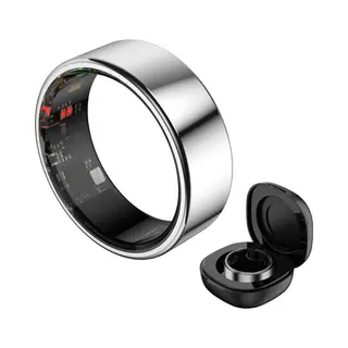 Haale Ii Smart Ring Met Oplaadcase - Silver - Size 10