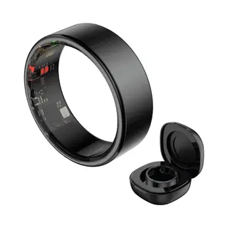 Haale Ii Smart Ring Met Oplaadcase - Matte Black - Size 12