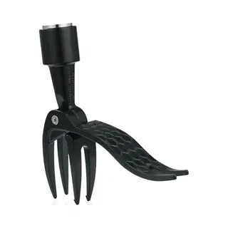 Onkruidmes - Staande Onkruidtrekker Met 4 Klauwen - Enkele Kop - Zwart - Aluminium - 14.4*13.8*3 - Staand Gazon Tuingereedschap - Tuingereedschap -