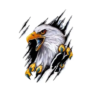 Auto Sticker - Eagle Sticker - 2 Stuks - 18*24 Cm - Sportauto Stickers - Uv- En Waterproof - Plakstickers - Sportauto Stickers - Laptop Stickers -