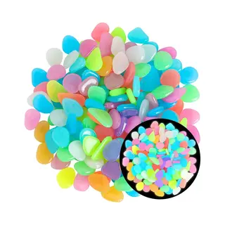 Glow In De Dark Grindkorrels - 200 Stuks - Tuinieren Lichtgevende - Voor Wandelbruggen Outdoor Decor Aquarium Fish Tank Tuin Decoratieve Stenen -