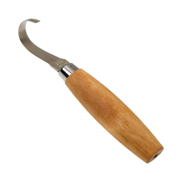 Morakniv Schnitzmesser 164 Für Linkshänder Mit Birkenholzgriff - Löffelschnitzmesser Aus Schwedischem Edelstahl Mit Lederscheide - 164 Mm - Profi thumbnail