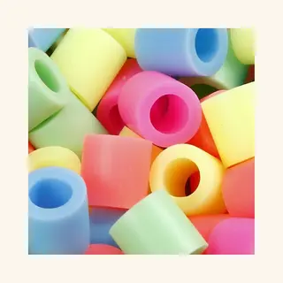 Nabbi Strijkkralen Jumbo - Pastelkleuren Kralen 10x10 Mm - 1000 Assorti