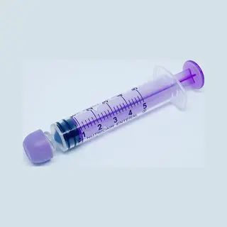 Cair Voedingsspuit 5 Ml Met Dop Steriel - 25 Stuks