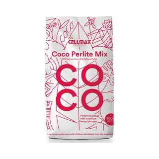 Cellmax Kokos Perliet Mix-50L-Kokos-Potgrond 70% Kokosvezel - 30% Perliet