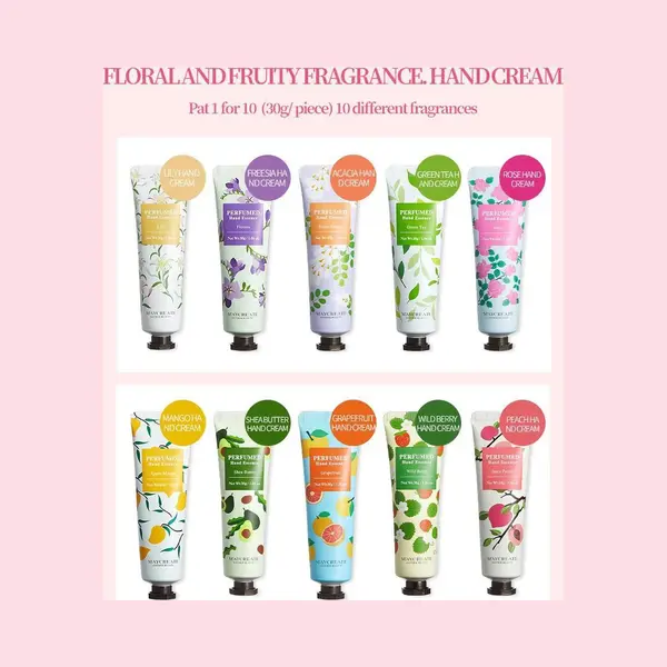 10 Handcreme - Handcreme Set - Hand Creme - Tegen Droge Handen thumbnail