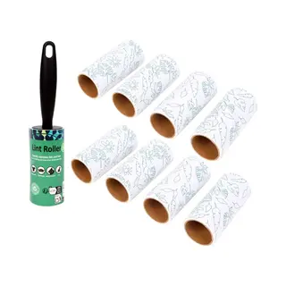 Five® Kleding Rollers - Met Extra 8 Rollen - Navulling - Kledingroller Navulling - Kleefrollers - Pluisrollers - Pluizenroller -Stofroller - Plakroller -