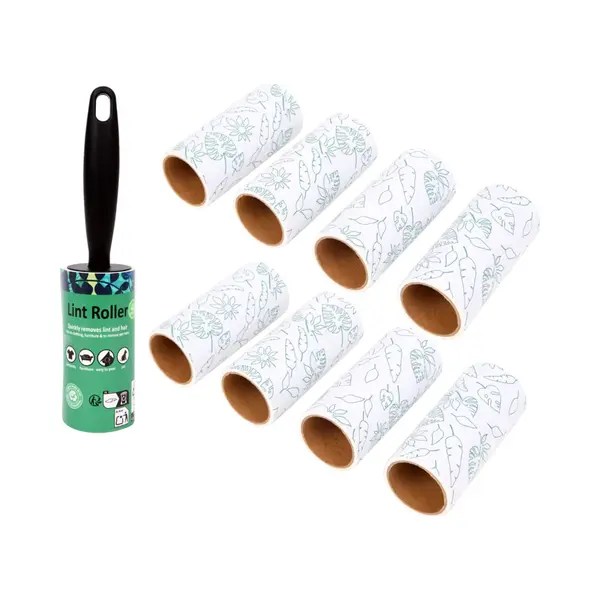 Five® Kleding Rollers - Met Extra 8 Rollen - Navulling - Kledingroller Navulling - Kleefrollers - Pluisrollers - Pluizenroller -Stofroller - Plakroller - thumbnail