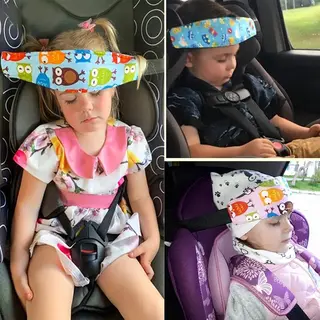 Auto Hoofdsteun Voor Kinderen -hoofdband - Nekkussen (reizen) - Auto Hoofd Steun Voor Kinderen - Blauw