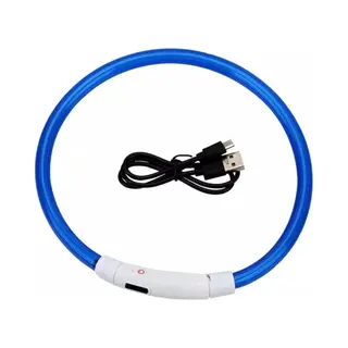 Led Halsband Hond - Lichtgevende Halsband Hond - Blauw - 20-48 Cm - Oplaadbaar