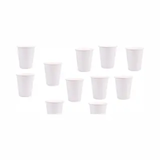 500x Koffiebeker Karton Wit 230ml
