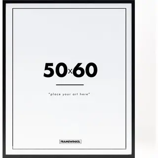 Fotolijst - Framewinkel - Premium Hout - Fotomaat 50x60 Cm - Posterlijst - Fotolijstje - Zwart