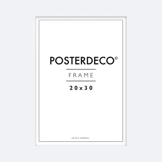 Framewinkel Fotolijst - Posterdeco - Premium Hout - Fotomaat 20x30 Cm - Posterlijst - Fotolijstje - Wit
