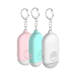 Persoonlijk Alarm - 130 Db - Zelfverdediging - Led Lamp - Led Noodsignaal - Sleutelhanger - Blauw