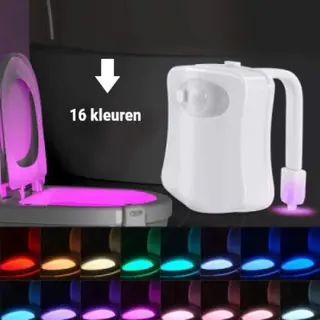Riveness Toiletpotverlichting - Toiletpotverlichting 16 Kleuren - Toiletpot - Verlichting - Toilet Lamp - Nachtlampje Met Bewegingssensor - Led - Wc -