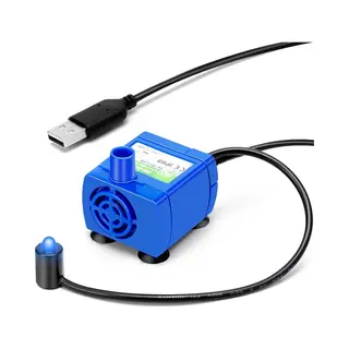 Drinkfontein Pomp - Dr-dc160 - Fluisterstil - Blauw - Incl. Led Licht