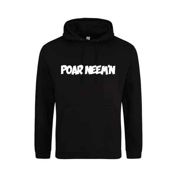 B&C Poar Neem'N Hoodie | Sweater | Capuchon | Trui | Hooded | Print | Zwart | Maat Xl thumbnail