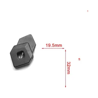 Cord Lock Ruit - Koordstopper Zwart - 2 Stuks