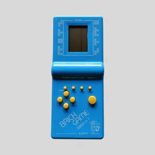 Brickgame Handheld Spelcomputer - Classic Game - Retro Spel - Blokken - 9999 Games - Blauw