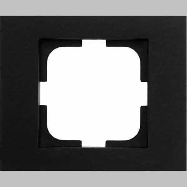 Afdekraam Enkel - Afdekframe Wandcontactdoos - Ovivo - Zwart thumbnail