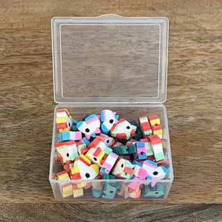 50 Stuks Kralen Eenhoorn / Unicorn - 1 Cm - Figuurkralen - Kleikralen - Fimokralen - Polymeer Kralen