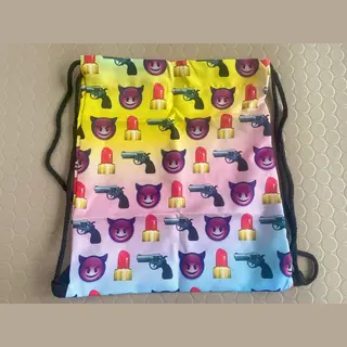 EmojiShop.nl Crazy Boy Emoji Rugtas - Ideaal Als Gymtas / Zwemtas