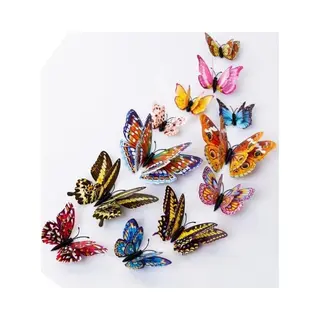 3D Vlinders - Kleuren Vlinders - Plak Vlinders