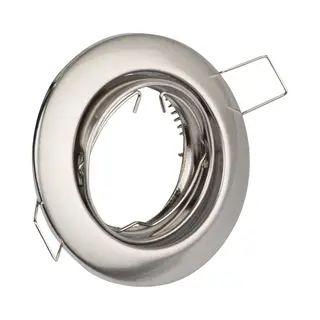 Bes Led Spot Armatuur GU10 - GU10 Inbouwspot - Rond - Chroom - Aluminium - Kantelbaar Ø82mm