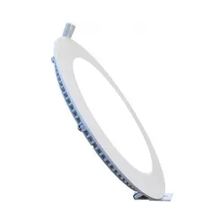 Bes Led Led Downlight Slim - Inbouw Rond 15W - Helder/Koud Wit 6400K - Mat Wit Aluminium - Ø195mm
