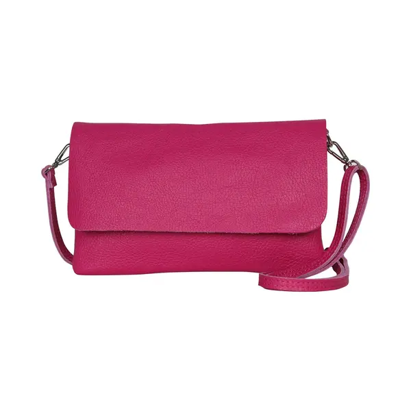 Ambra Moda GLX11 - Crossbodytas, Clutch, Telefoontas Van Echt Leer Met Afneembaar En Verstelbare Schouderriem, Passend Voor Mobiele Telefoons En thumbnail
