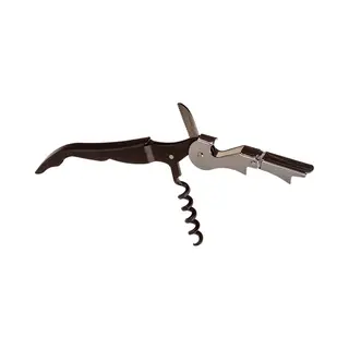 Premium Kurkentrekker / Kelnersmes Van Rvs En Kunststof - Zwart | Wijnopener | Wijn Opener | Kelners Mes | Flesopener | Bier Opener | Kelnermessen |