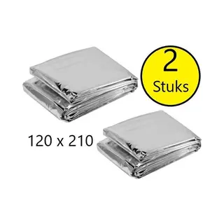 Benson Nooddeken 2 Stuks – 120x210cm | Survival Deken | Nooddeken | Reddingsdeken | Warmtedeken