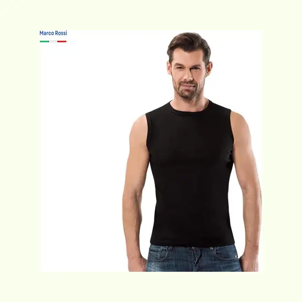 Mouwloos Shirt - 5Pack - Zwart - Maat L thumbnail