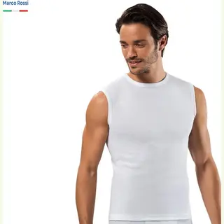 Mouwloos Shirt - 5Pack - Wit - Maat L